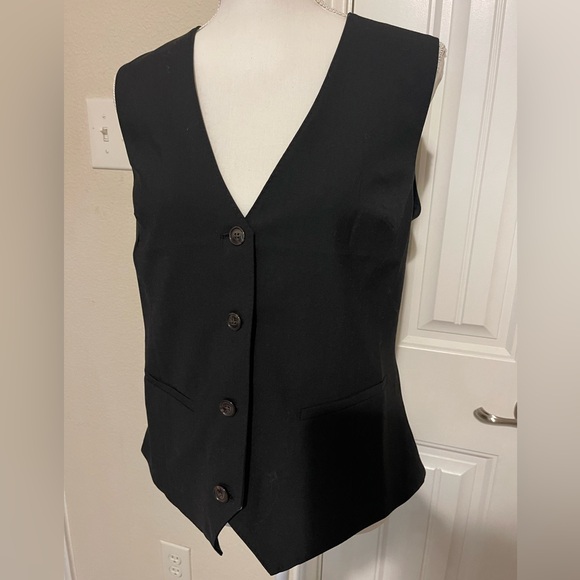 Lands’ End Women's Washable Wool Vest - Picture 3 of 8